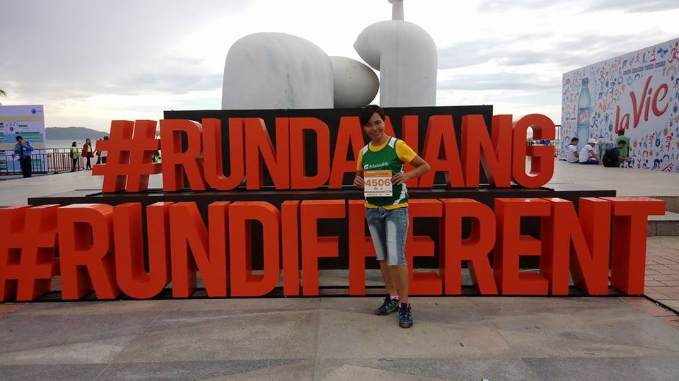 Đây là giải chạy marathon đầu tiên  của Trang Hạ