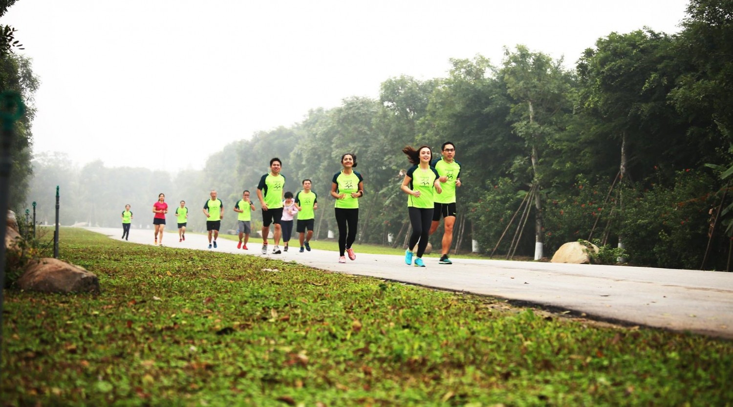 Ecopark là khu đô thị duy nhất miền Bắc có phong trào chạy bộ ''bùng nổ'' với hơn 500 thành viên