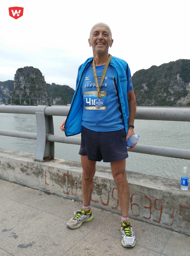 VĐV Italia này là một trong những người hoàn thành nhiều giải marathon nhất trên thế giới