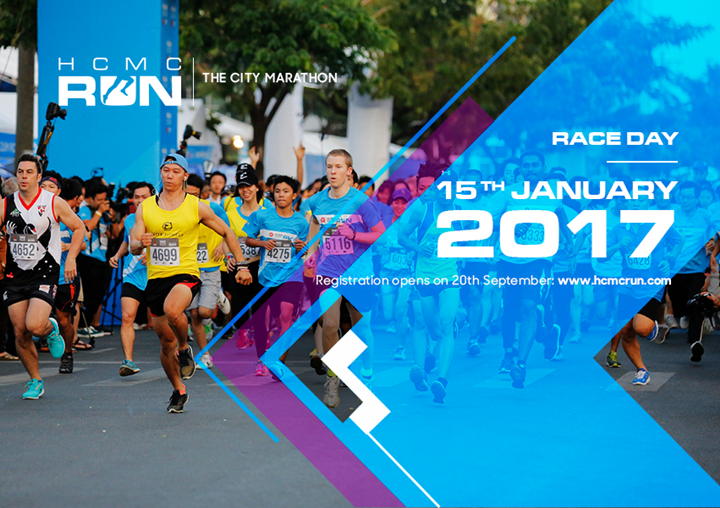 HCMC Run 2017 lần đầu tiên có cự ly marathon 42km, đánh dấu mốc 25 giải marathon lần đầu tiên diễn ra ở Tp.HCM