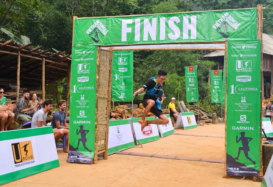 Sau 1 năm luyện tập, Mai Ngọc Anh lọt top 10 70km Vietnam Jungle Marathon 2018. Ảnh: NVCC