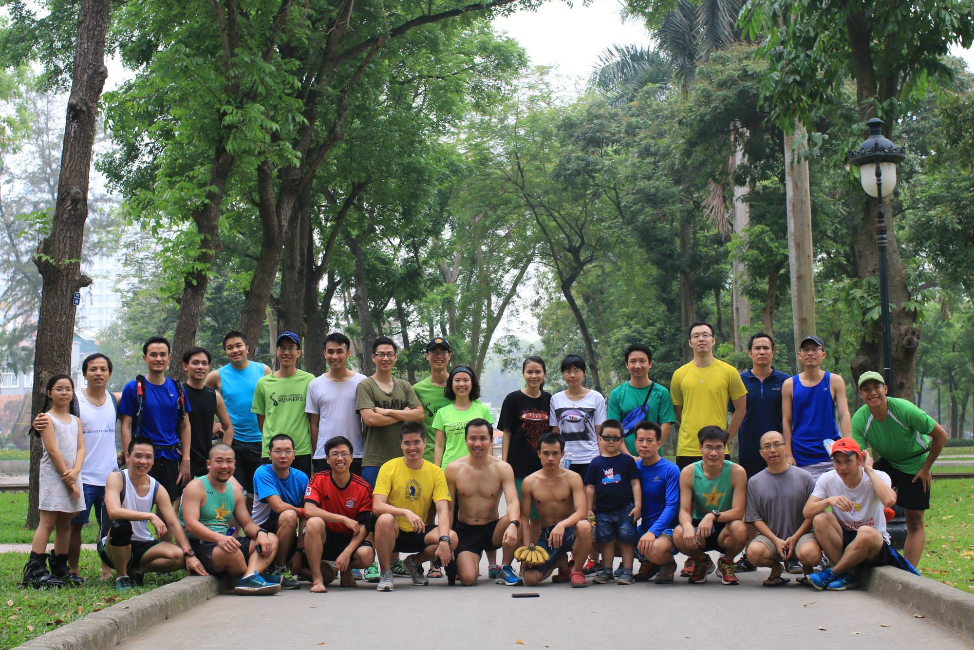 Một buổi chạy thường kỳ của Hội những người thích chạy đường dài (Long Distance Runners - LDR)