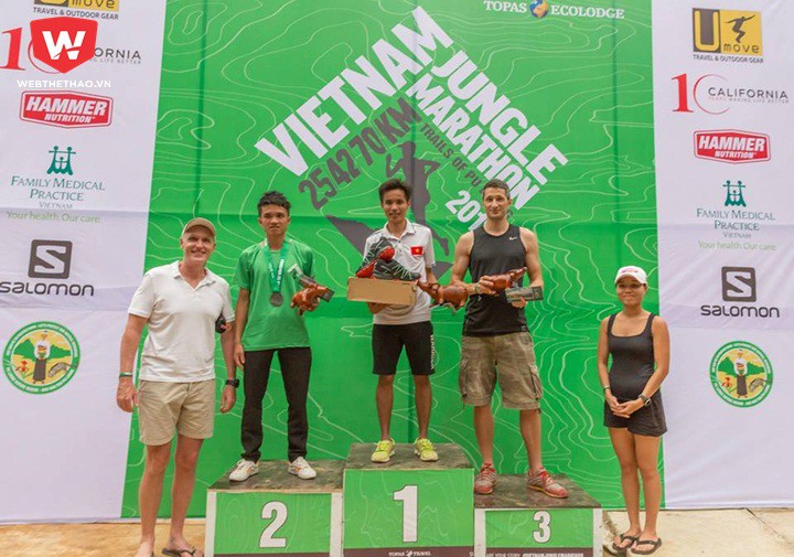 Top 3 25km nam: Lê Văn Thao (Thanh Hóa) vô địch