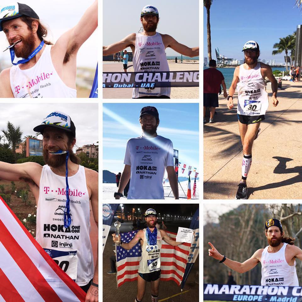 Michael Wardian hoàn thành 7 chặng marathon vòng quanh thế giới với thành tích rất ấn tượng, thời gian trung bình dưới 3 giờ