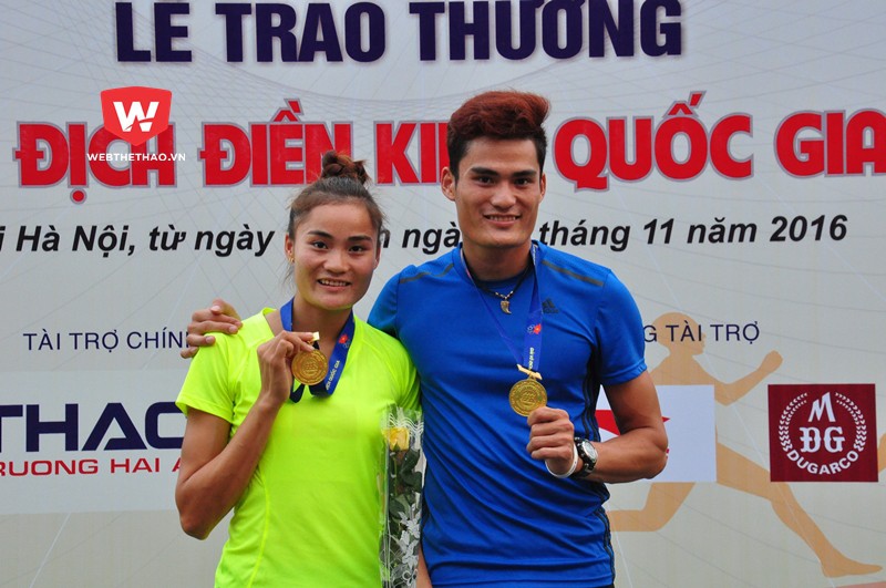 Quách Công Lịch và em gái Quách Thị Lan thống trị đường đua 400m