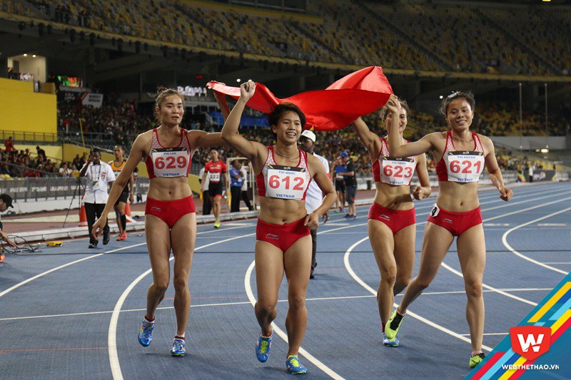 Đội hình 4x400m nữ