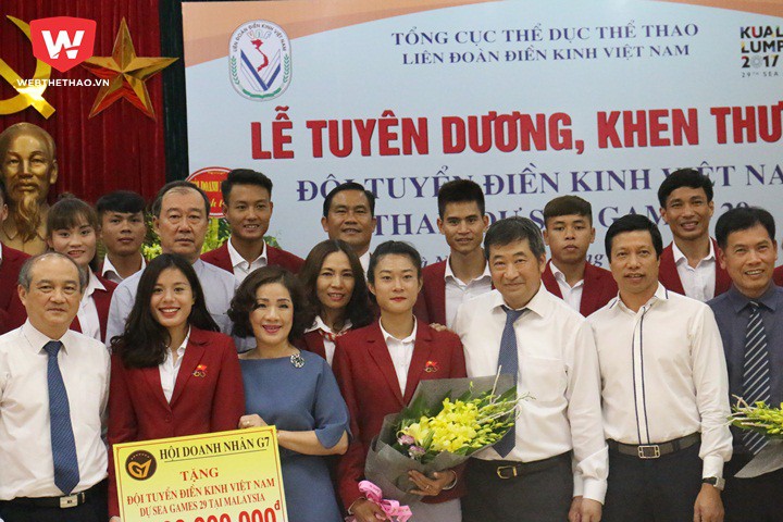 “Chiến thắng này là bước ngoặt lớn của điền kinh Việt Nam'', ông Trần Đức Phấn, Phó Tổng cục trưởng Tổng cục TDTT Việt Nam, trưởng đoàn TTVN tại SEA Games 29