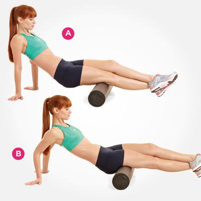 Lăn massage cơ gân kheo với foam roller