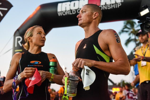 Beth Gerdes và chồng Luke McKenzie tại giải VĐTG Ironman 2015