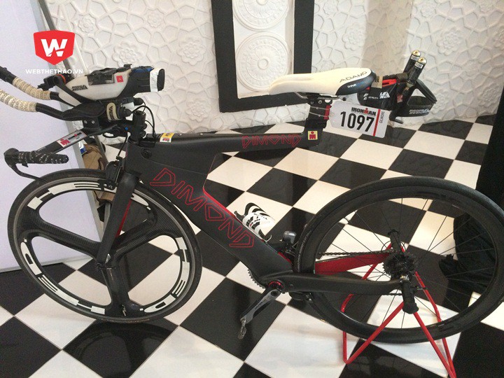 Chiếc xe đạp mà Todd Gilmore, Race Director, sử dụng tại giải VĐTG Ironman Kona tháng 9 năm ngoái
