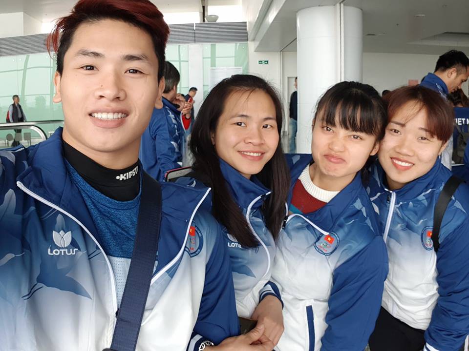 Đô cử Trịnh Văn Vinh trước khi lên đường sang Mỹ thi đấu giải VĐTG 2017