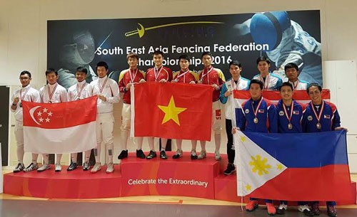 Đội kiếm chém giành HCV tại giải VĐ Đông Nam Á 2016
