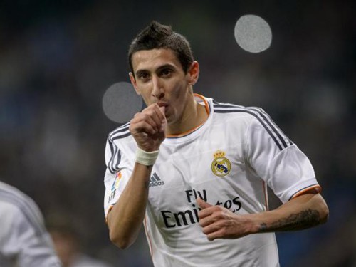 Di Maria thời còn thi đấu cho Real Madrid.