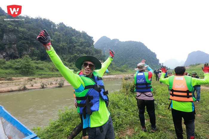 Tuy kiệt sức  nhưng tất cả các team đều thể hiện sự sung sướng khi họ chinh phục được 19km đầy thử thách của sông Rào Nan và hồi hộp đón chờ khó khăn trong ngày thi đấu tiếp theo.
