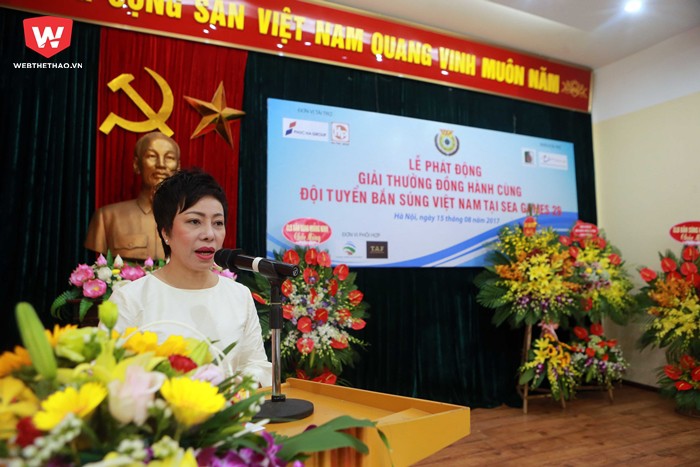 HLV Nguyễn Thị Nhung phát biểu tại buổi Lễ.