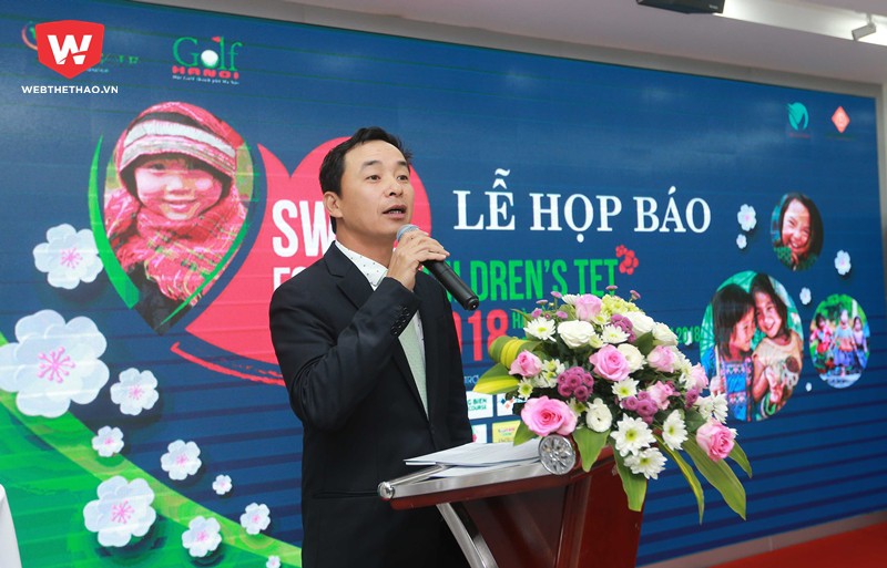 Ông Lê Hùng Nam (Đại diện Hội Golf Hà Nội) công bố điều lệ thi đấu của giải.