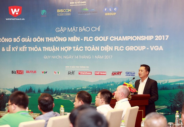 Ông Ngô Thế Hào (Phó tổng thư kí Hiệp hội Golf Việt Nam) khẳng định sẽ luôn đồng hành với BTC giải hướng tới mục đích đạt chất lượng chuyên môn cao nhất cho FLC Golf Championship 2017 