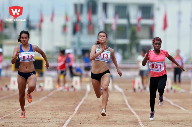 Ngoài ra tại vòng loại nội dung chạy 60m nữ, VĐV Lê Tú Chinh... 