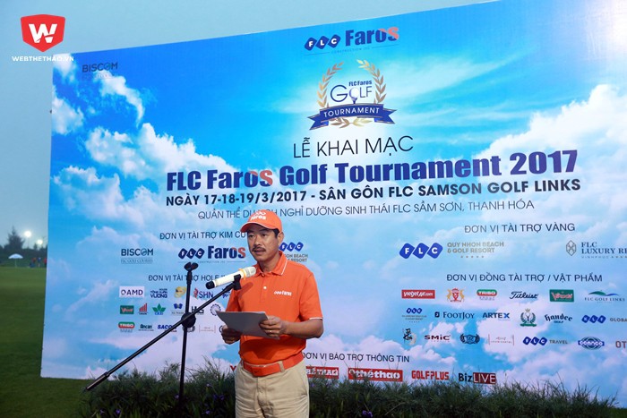 Ông Đỗ Như Tuấn tuyên bố khai mạc giải FLC Faros Golf Tournament 2017