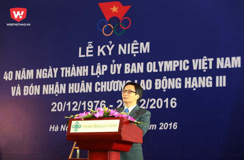 Theo Phó thủ tướng Vũ Đức Đam, Ủy ban Olympic Việt Nam vẫn chưa đạt được kỳ vọng của xã hội. Ảnh: Hải Đăng.