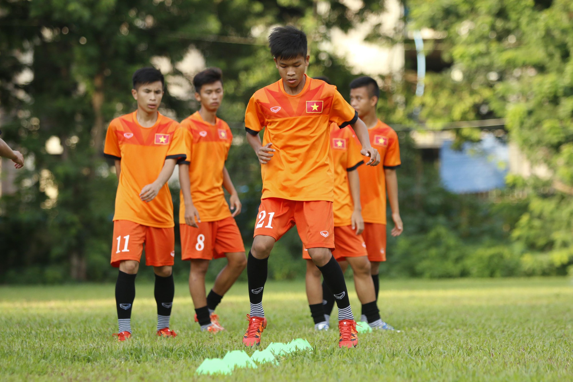 Hữu Thắng là cầu thủ quan trọng của U16 Việt Nam dưới thời HLV Đinh Thế Nam.