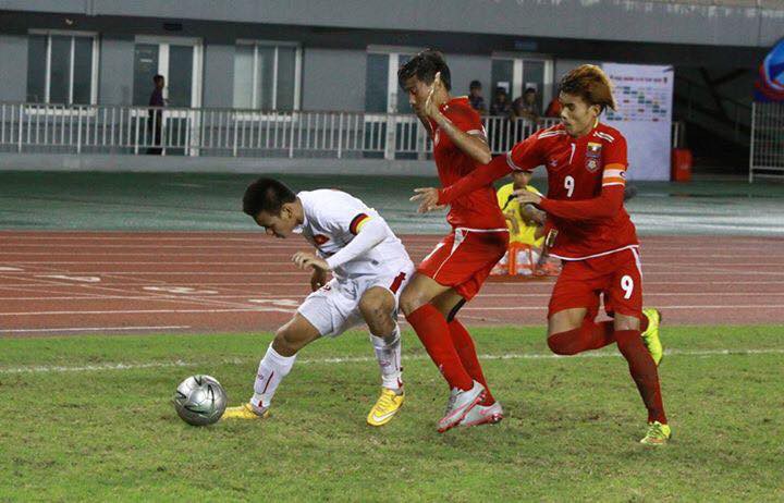 U.19 Việt Nam chơi khá bế tắc trong trận đấu này.
