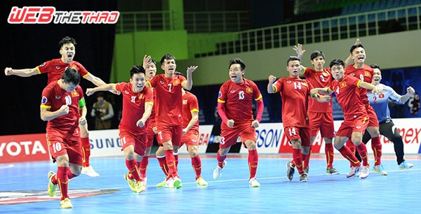 Giây phút ĐT Futsal VN giành quyền tham dự VCK Futsal World Cup 2016.