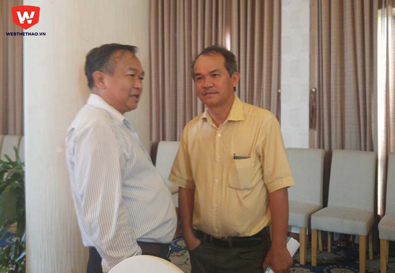 PCT VFF ông Đoàn Nguyên Đức có mặt trong buổi họp BCH VFF lần 8 và đưa ra ý kiến cá nhân về Trưởng ban TTQG Nguyễn Văn Mùi. Ảnh: Hải Nguyễn.