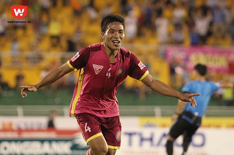 Tiền vệ trái Nguyễn Văn Ngọ, phát hiện mới của CLB Sài Gòn o83 V.League 2016. Ảnh: Hoàng Triều.