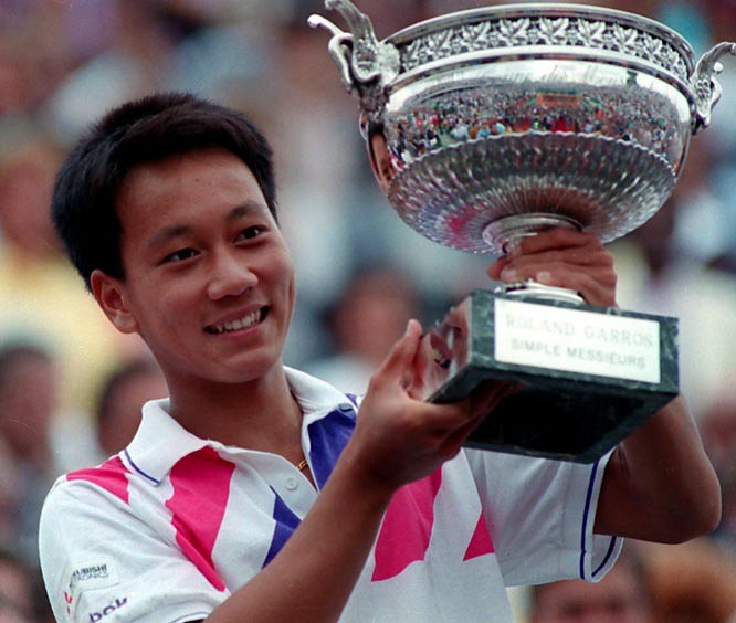 Chang khi vô địch Roland Garros