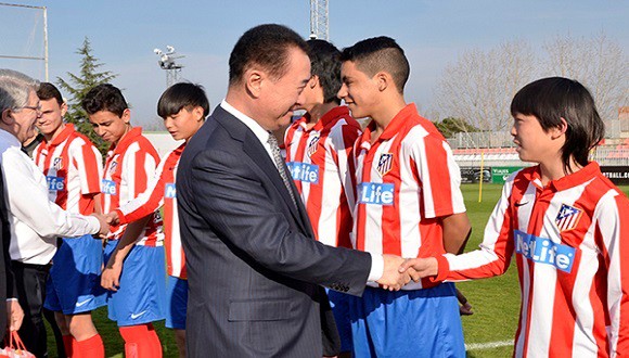 Wang đã mua lại 20% cổ phần của Atletico Madrid