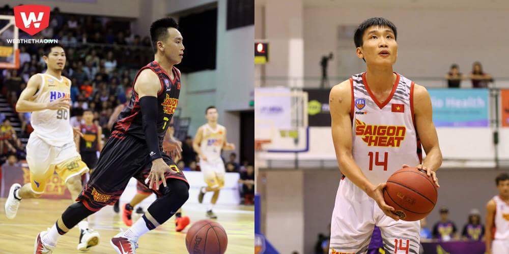 Tin NBA ngày 28/10: Bộ đôi Ngọc Tú - Huỳnh Hải đang đóng góp gần 1/3 số điểm của Saigon Heat ghi được. Ảnh: Việt Long.