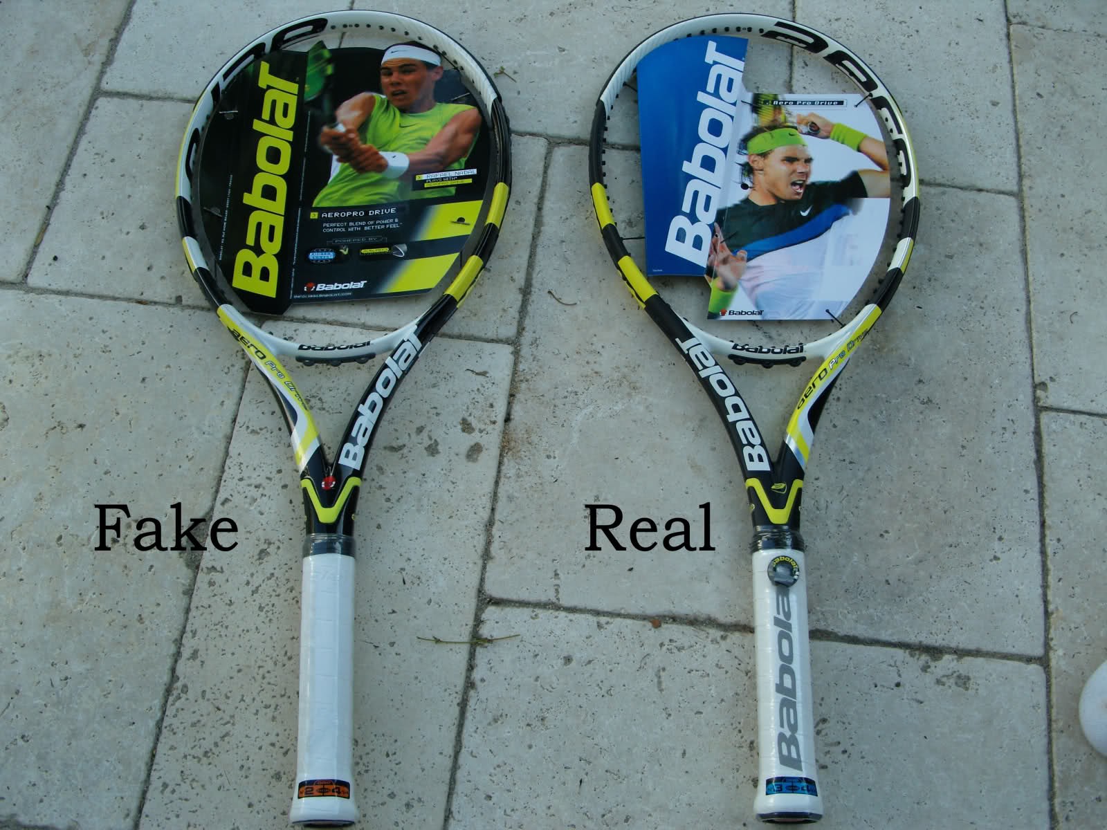 Ngay cả vợt quảng cáo được dùng bởi các siêu sao đôi khi cũng có cả ''hàng nhái''