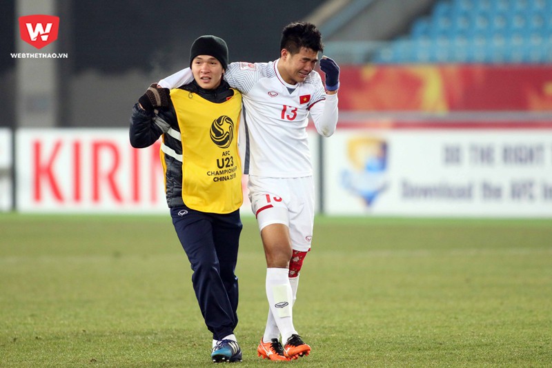 Hà Đức Chinh (phải) và Thái Quý là những cầu thủ vẫn có thể góp mặt trong đội hình U23 Việt Nam tham dự VCK U23 châu Á 2020. Hình ảnh: Anh Khoa.