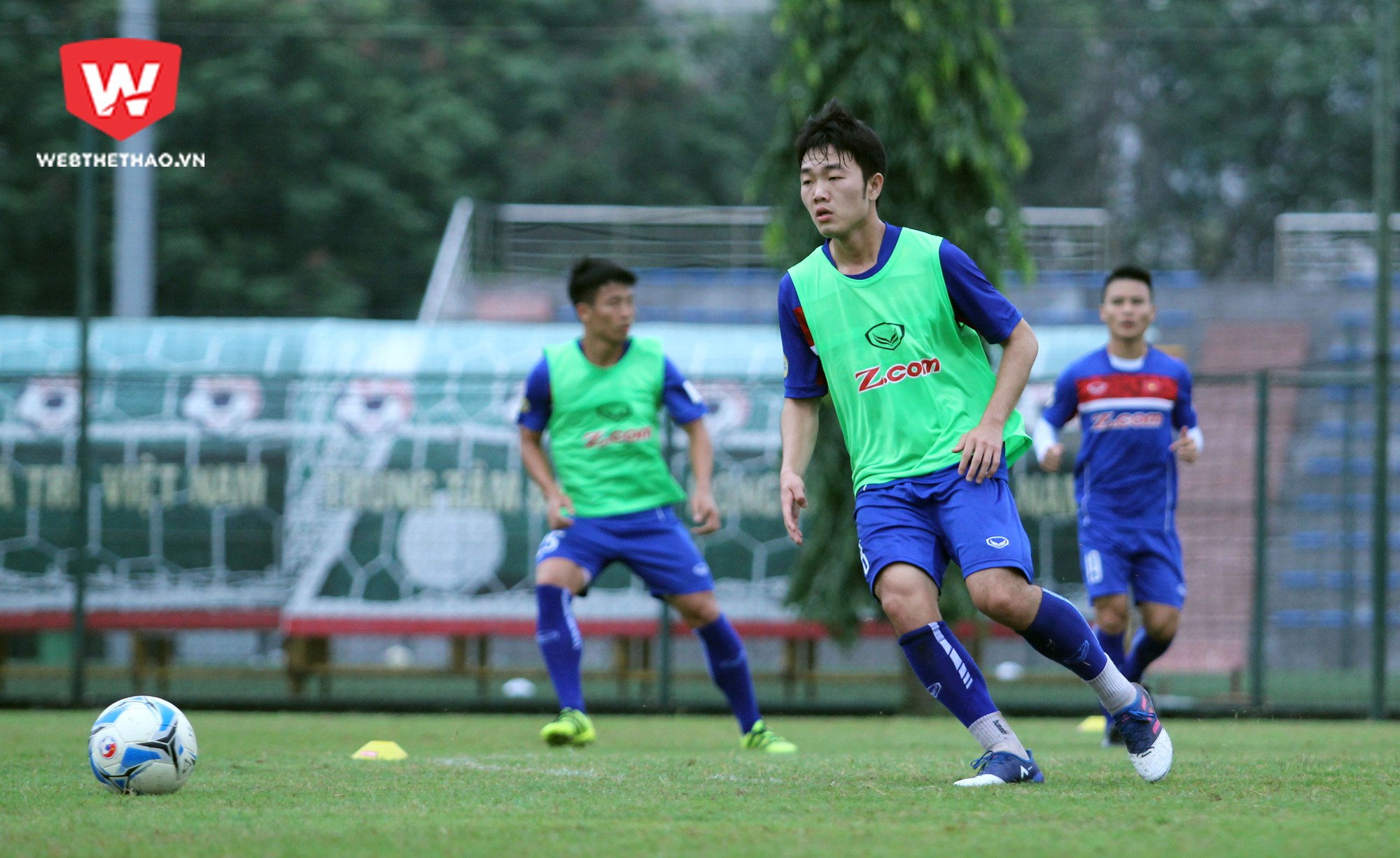 Đinh Thanh Trung cho rằng Xuân Trường là cầu thủ triển vọng và đang nhận được nhiều niềm tin từ tân HLV trưởng đội tuyển Việt Nam. Ảnh: Trung Thu.