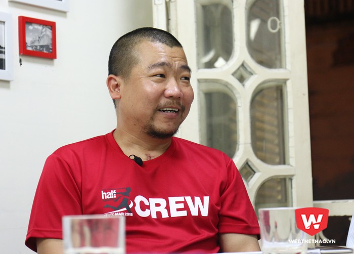 Ironman Đặng Ngọc Lâm từng bị sốc nhiệt, anh có những chia sẻ từng chính thực tế của bản thân với các độc giả của Webthethao.vn. Hình ảnh: Trung Thu.