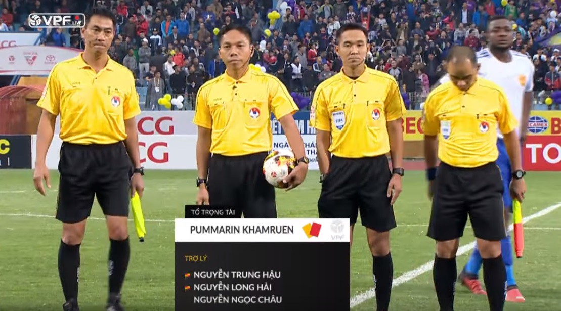 Trong số những người liên quan dàn xếp tỷ số, trọng tài Pummarin Khamruen vừa được mời sang V.League làm việc.