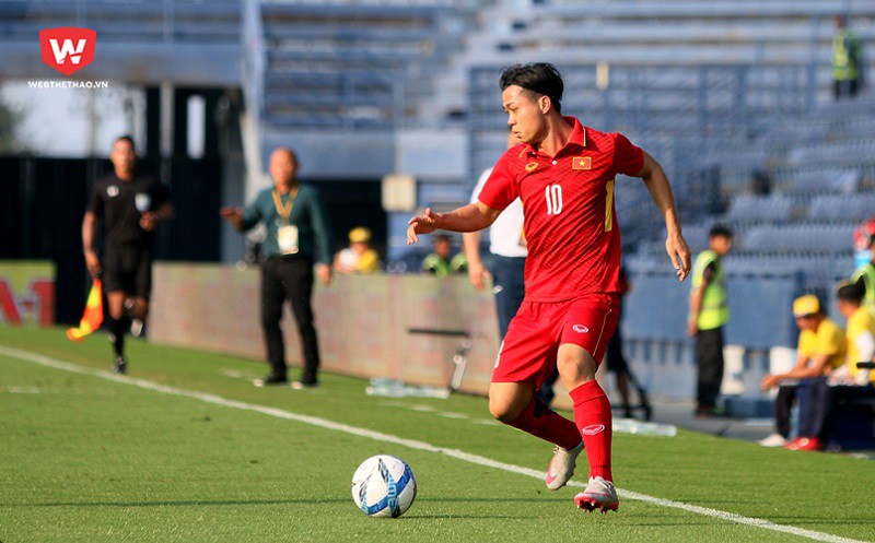 Công Phượng đang là cầu thủ thi đấu nhiều nhất cho đội tuyển U23 Việt Nam với 40 trận đấu. Ảnh: Quang Thịnh.