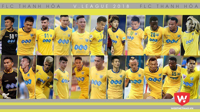 Nhân sự của FLC Thanh Hóa tạo nên đội hình đồng đều và mạnh thuộc hàng nhất nhì V.League nhưng họ chưa phải một khối thống nhất. Hình ảnh: Trung Thu.