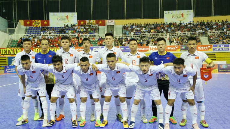 Đội tuyển futsal Việt Nam nằm ở bảng A VCK Futsal châu Á 2018. Hình ảnh: AFC.
