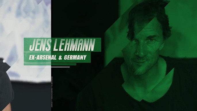 Cựu thủ môn Jens Lehmann của Arsenal và đội tuyển Đức xuất hiện trong phim tài liệu.