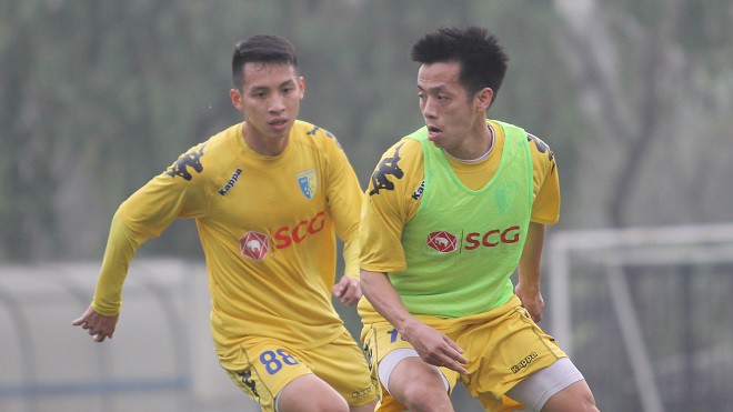 Hà Nội FC sẽ không có được sự phục vụ của đội trưởng Nguyễn Văn Quyết trong trận đấu vì vướng án treo giò. Hình ảnh: Trung Thu.