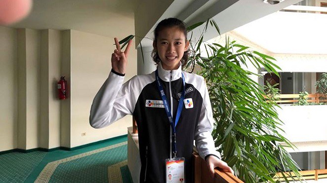 Hồ Thị Kim Ngân lần thứ thứ hai liên tiếp vô địch Giải teakwondo trẻ thế giới.