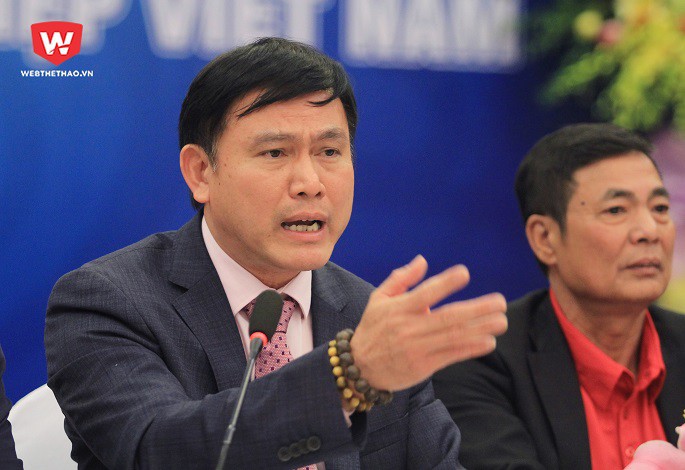 Chủ tịch Trần Anh Tú hy vọng đề xuất này sẽ giúp những cầu thủ U23 Việt Nam vừa qua có cơ hội thi đấu, tránh thui chột. Hình ảnh: Trung Thu.