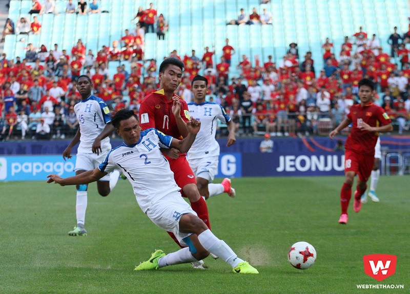 U20 Việt Nam là đội tuyển Đông Nam Á đầu tiên giành điểm tại FIFA U20 World Cup. Hình ảnh: Quang Thịnh.