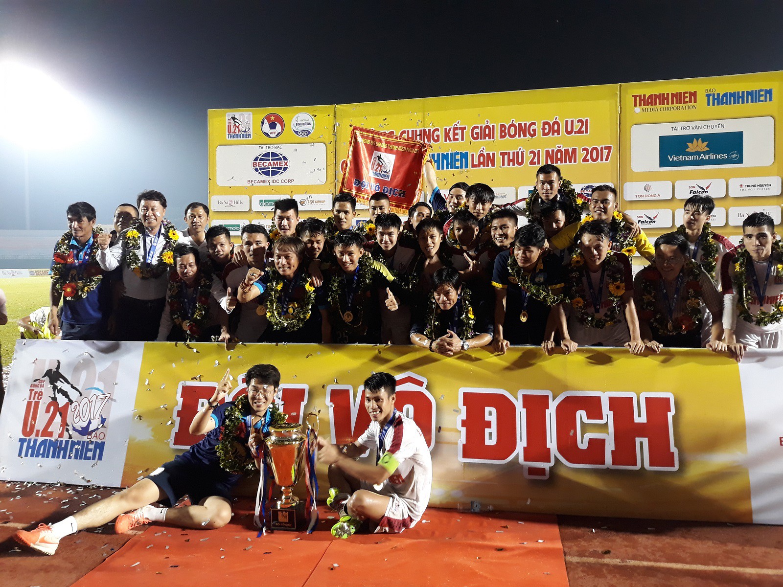 U21 HAGL lên ngôi vô địch Giải bóng đá nam vô địch U21 quốc gia - Cúp Báo Thanh niên 2017