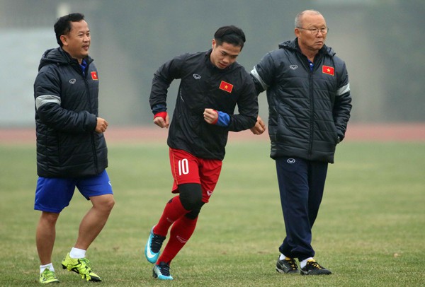 U23 Việt Nam đã trở lại tập luyện sau một ngày được nghỉ ngơi trọn vẹn. Hình ảnh: Anh Khoa.
