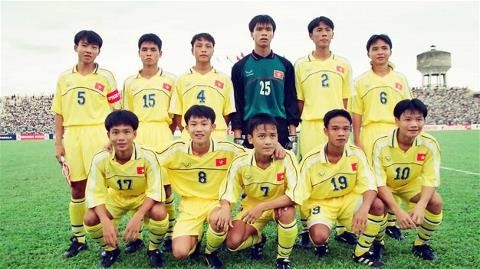 Những cầu thủ trong đội hình U16 Việt Nam từng đánh bại U16 Trung Quốc 3-2. Ảnh tư liệu.