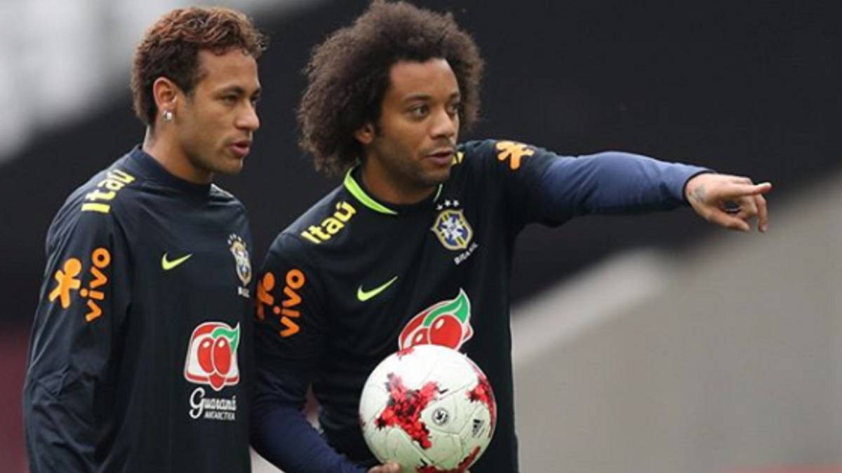 Hình ảnh:Neymar và Marcelo có thể là đồng đội của nhau ở Real