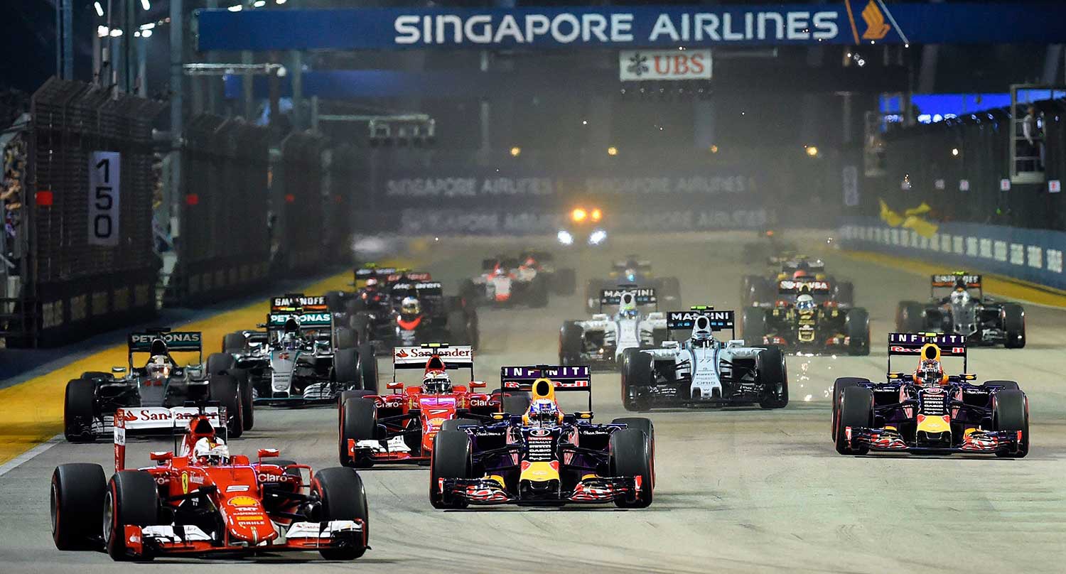 Hình ảnh: Đua xe Công thức 1 ở Singapore là hợp pháp
